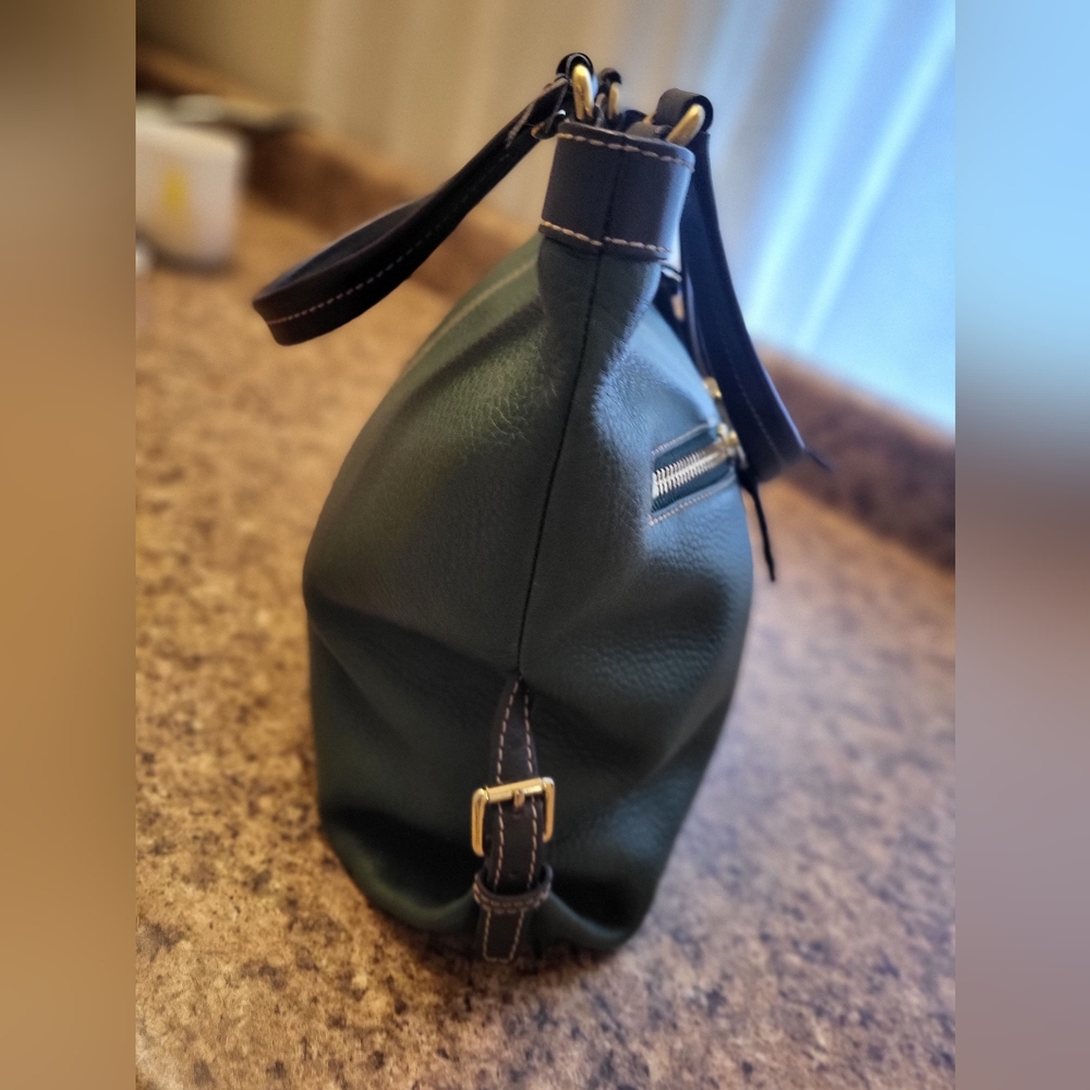 Dooney & Bourke green and brown purse/handbag.
